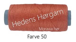 Moravia Hør 40/2 farve 50 Mørk koral